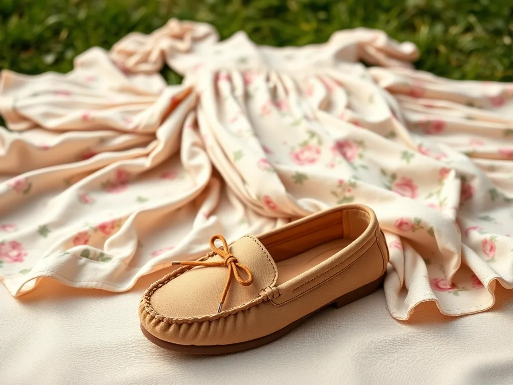 Czy mokasyny pasują do sukienki?