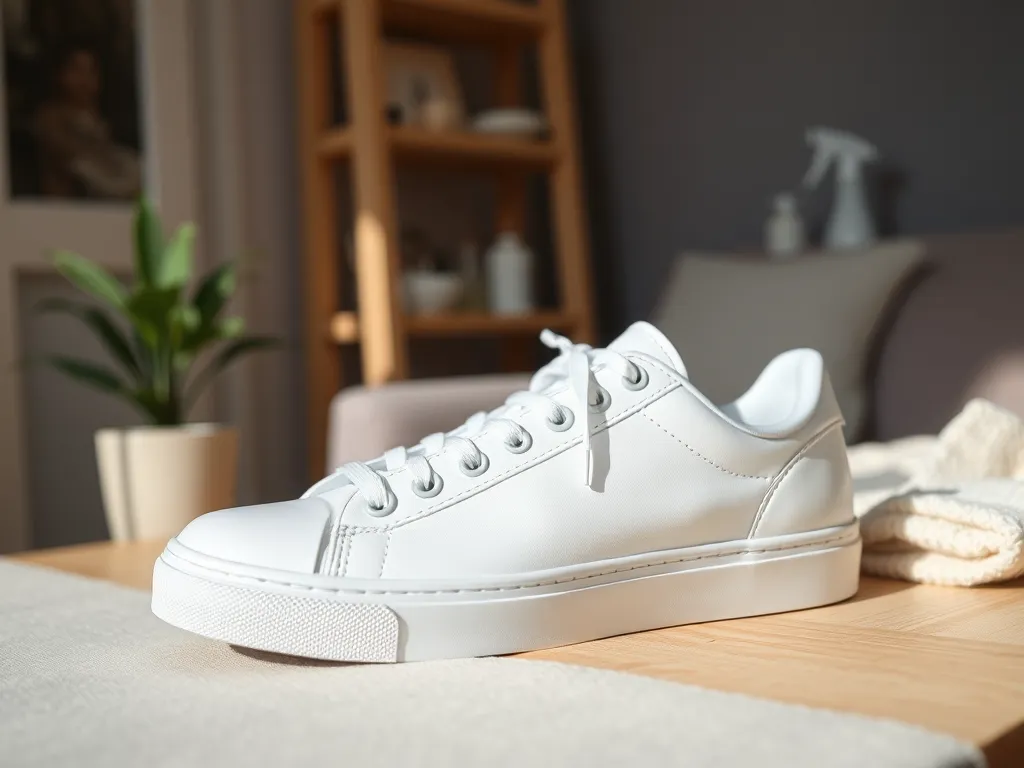 Jak wyczyścić białe trampki z żółtych plam?