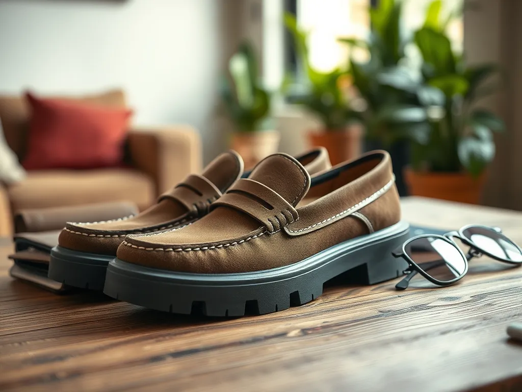 Jak nosić mokasyny na grubej podeszwie?