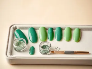 Paznokcie zielone z brokatem – inspiracje i pomysły