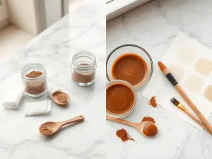 Stylista nakłada produkt do stylizacji na zdrowe i lśniące włosy klientki w nowoczesnym salonie fryzjerskim.