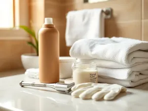 Uśmiechnięta kobieta z naturalnymi, słonecznymi refleksami na blond włosach w profesjonalnym salonie fryzjerskim.